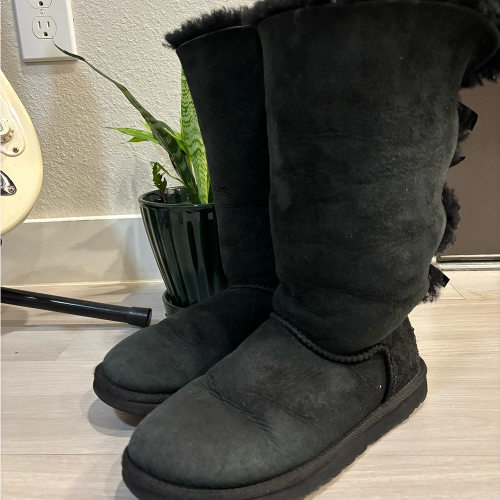 UGG Black Shearling Winter Boots
